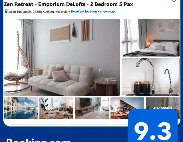 Zen Retreat - Emporium Delofts - 2 Bedroom 5 Pax