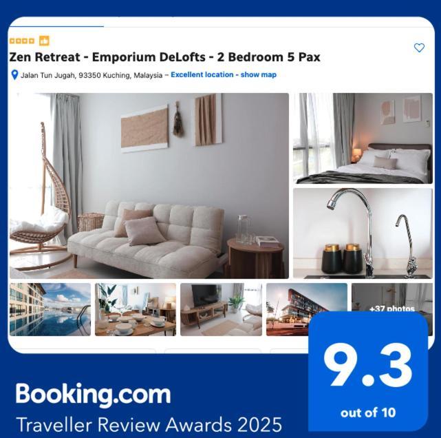 Zen Retreat - Emporium Delofts - 2 Bedroom 5 Pax Kuching